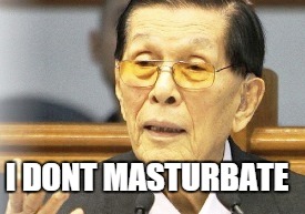 Elections 2016 : Things to remember. Juan Ponce Enrile doesn't masturbate because it's mass murder.